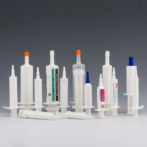 Certificated 8mm 10ml 13ml 30ml 60ml PE sterile animal health care products plastic syringe