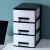 Import Cheap Hot Sale Top Quality Drawer Type Plastic Cabinet Three Layers Desktop Office Storage Box from China
