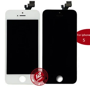 Cheap parts hot selling cell phone replacement screen lcd for iphone 5 lcd + touch black good quality