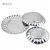 Import Cheap price decorative magnolia pattern round dinner food tray stainless steel serving dish from China