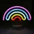 Import Cheap price rainbow led neon lamp plastic home decoration neon base sign night light from China