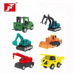 Cheap small pull back truck toy construction vehicles for kids