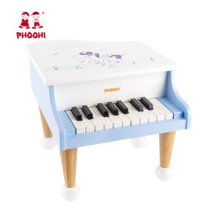 Children Musical Instrument Play White Piano Wooden Mini Piano Toy For Kids