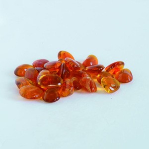 China decorative red heart sun shaped glass stones for vase