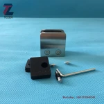 China factory Architectural hardware Stainless steel Flat back square glass clamp / glass clip