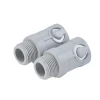 China Factory Direct Supply 25mm Corrugated to Screw Connector Conduit Fittings.