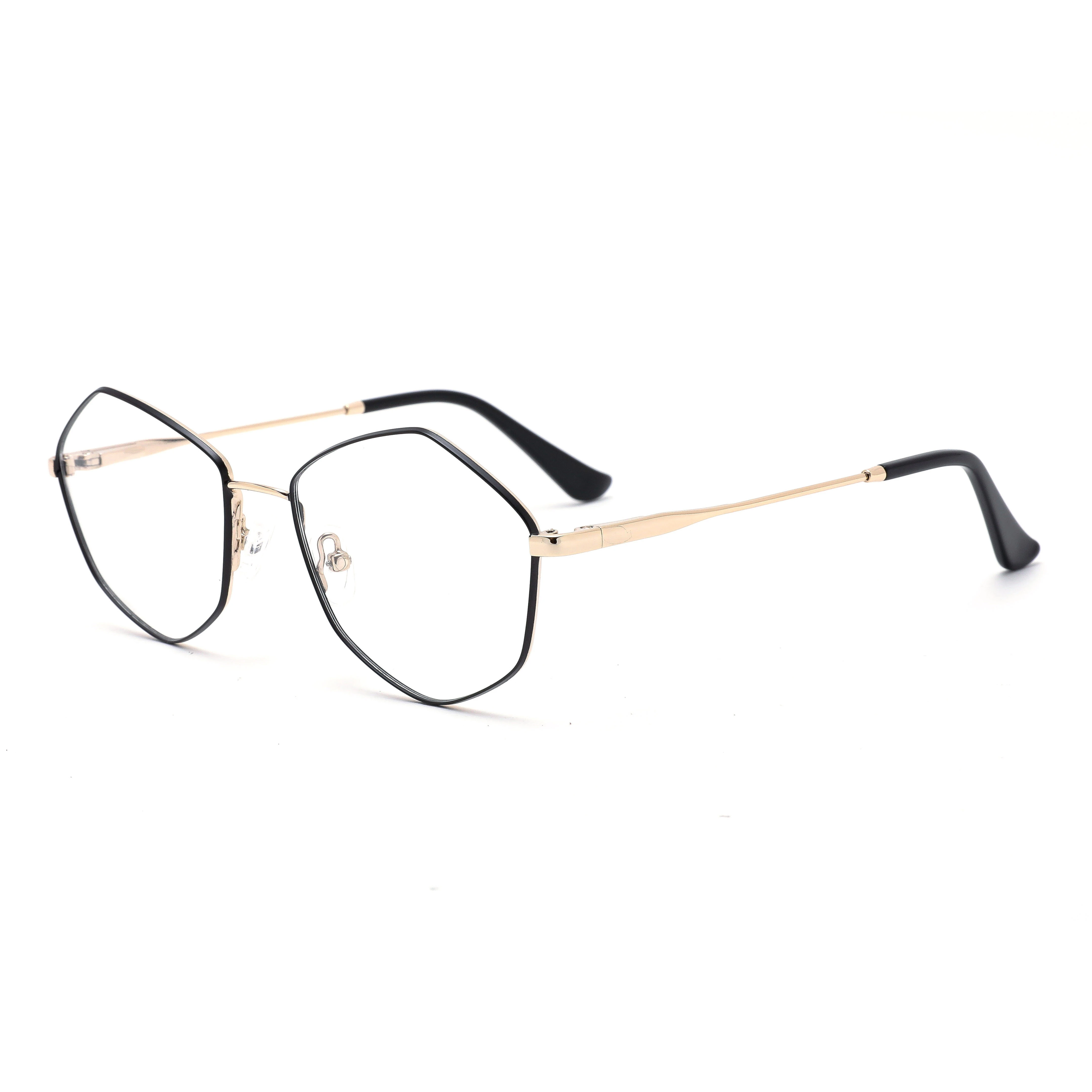 China Factory Sales Metal Frame Cat Eye Glasses Women Optical Glasses