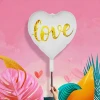 China factory supply wholesale event supplies heart shape party decoration helium balloon