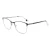 Import China Glasses Frame Wholesale Glasses Rack Square Half-Rim Metal Glass Frames  Optical Frame Yewear from China