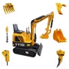 China made good quality new diesel engine hydraulic cheap micro household garden small 800kg crawler mini excavator with CE