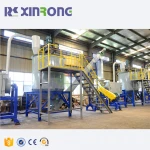 China PET bottle crushing recycling washing line from xinrongplas