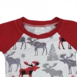 China wholesale children's wear baby clothes kids t shirt soft fabric baby clothing for children Christmas deer clothing