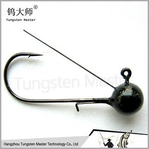Chinese bass fishing tungsten barbless fishhooks(withoubarble) with TiNi wire guard