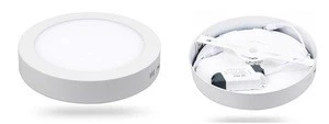 Chinese Manufacture High quality 6W 9w 12W 18W 24W 6500k daylight surface mounted round led panel light