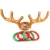 Christmas Gift Inflatable Reindeer Antler Toys Party Games with Ring Toss for Kids
