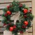 Import Christmas large cherry european-style garlanded wicker pendant handmade glow wreath Christmas fruit Christmas tree decorations from China