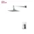 Import Chrome Finished Concealed Wall Mounted Solid Brass Square Bath Shower Faucet from China