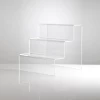 Clear Acrylic 3-tier Steps Display Riser Stand Jewelry Gifts Showcase LARGE/Acrylic glasses display rack