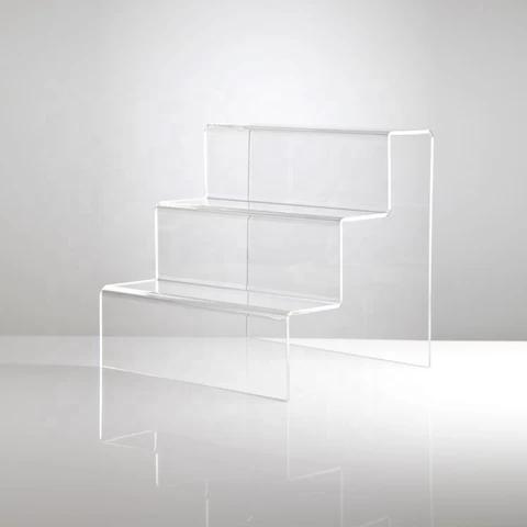 thumbnail image 2 of 4-Tier Frosted Acrylic Riser Set – Showcase Display For Jewelry, Trade Shows 2 of 4