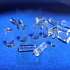 Clear heat resistant fused quartz optical glass rod