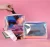 Import Clear Printed Square Fancy Vinyl Holographic Makeup Cosmetic Bag from China