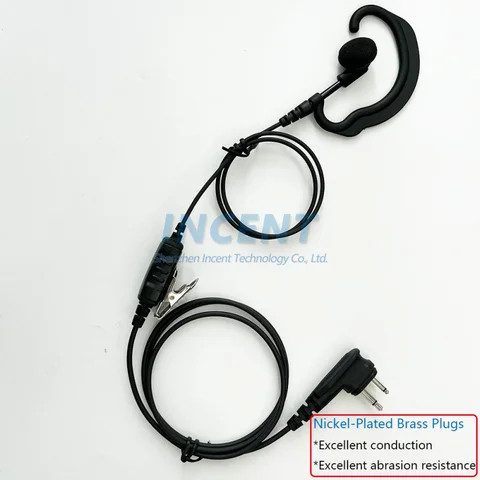 CLS 1410 CLS 1110 G Shape in Ear Earphone Headset With Mic For OEM Motorola  Walkie talkie 2 Way  Radios