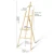 Import 150cm High quality professional sketch easel natural wood folding painting easel from China