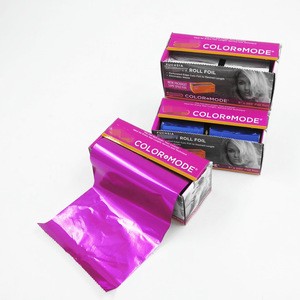 Colored hair foil roll for hair dressing