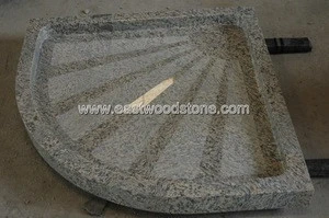 Colorful and natural material granite shower tray