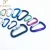 Import Colorful custom logo D shaped aluminum carabiner hook for dog leash from China