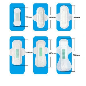 Comfortable cotton organic bamboo hospital sanitary napkin with loop