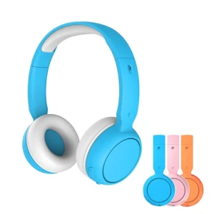 Comfortable Wearing Bluetooth Headphone with 85dB Volume Limit for Children Bluetooth headset V5.0 with Mic Kids Headset
