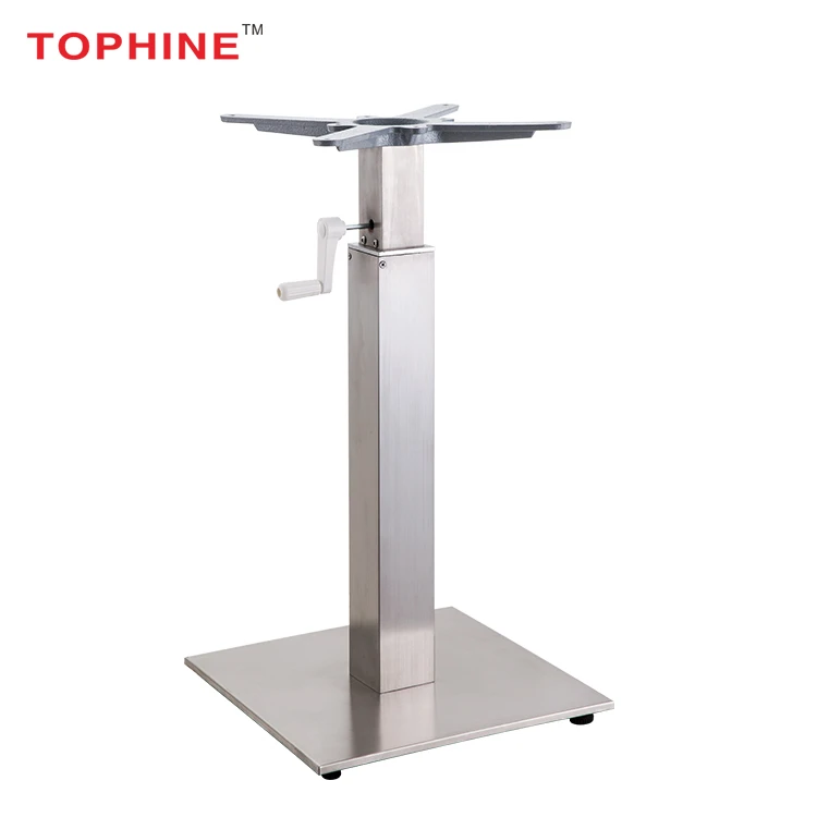 Commercial Contract TOPHINE Furniture Adjustable Height Stainless Steel Telescopic Table Legs