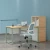 Import Commercial office desk metal loop legs single seat modern office furniture from China