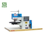 Computerized automatic folding gluing machine for leather products
