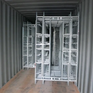 construction used H frame scaffolding