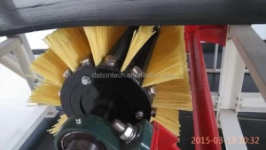 conveyor belt roller brush type cleaning belt cleaner