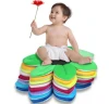 Cotton+Mesh+Velvet baby washable bath mat for kids