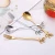 Import Creative dessert stainless steel leaf fork spoon small coffee mixing spoon gift leaf spoon fruit fork from China