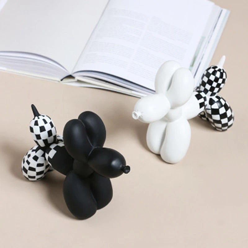 Creative Fashion Animal Balloon Dog Resin Crafts Home Decoration Accessories Modern Desktop Small Ornaments