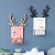 Creative Ins Wind Antlers Wall Racks Home Living Room Wall Decoration Storage Finishing Iron Grid Hanging Basket