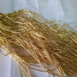 Crinkle wire gold thread for embroidery