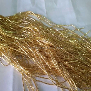 Crinkle wire gold thread for embroidery