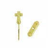 Cross type plastic base with metal screw 6103 in gold color