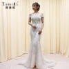 Crystal Plus Size Dress 2020 New Off Shoulder Mermaid Wedding Dress Bridal Gown Lace  Casual Dress Patterns Womens Apparel