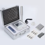 CTD003 Permanent Makeup Tattoo Machine Kit with Needles for eyebrow lip eyeliner Digital Rotary Tattoo Pen Machine gun