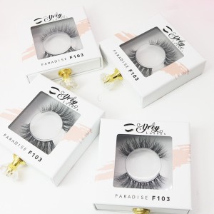 Custom 3D Mink Eyelash Packaging Handmade 3D Mink Eyelashes Cruelty Free 3D Mink Eyelashes
