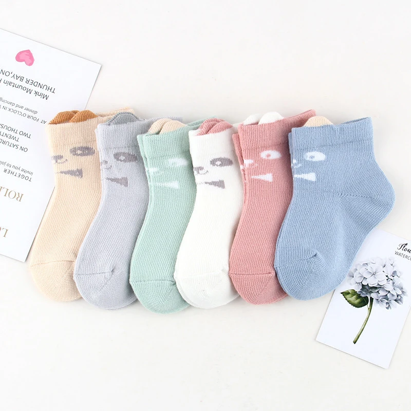 Custom autumn winter cute cartoon baby socks comfortable  baby socks