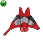 Custom blue PVC Net horse equipment flymask with ears
