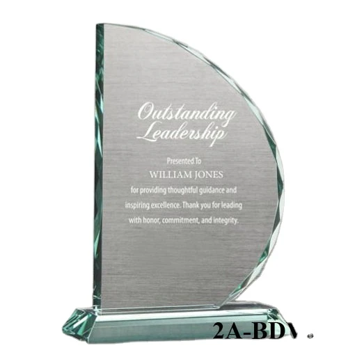 Custom Engraving Beveled Glass sailboat Sports Sailing Trophy